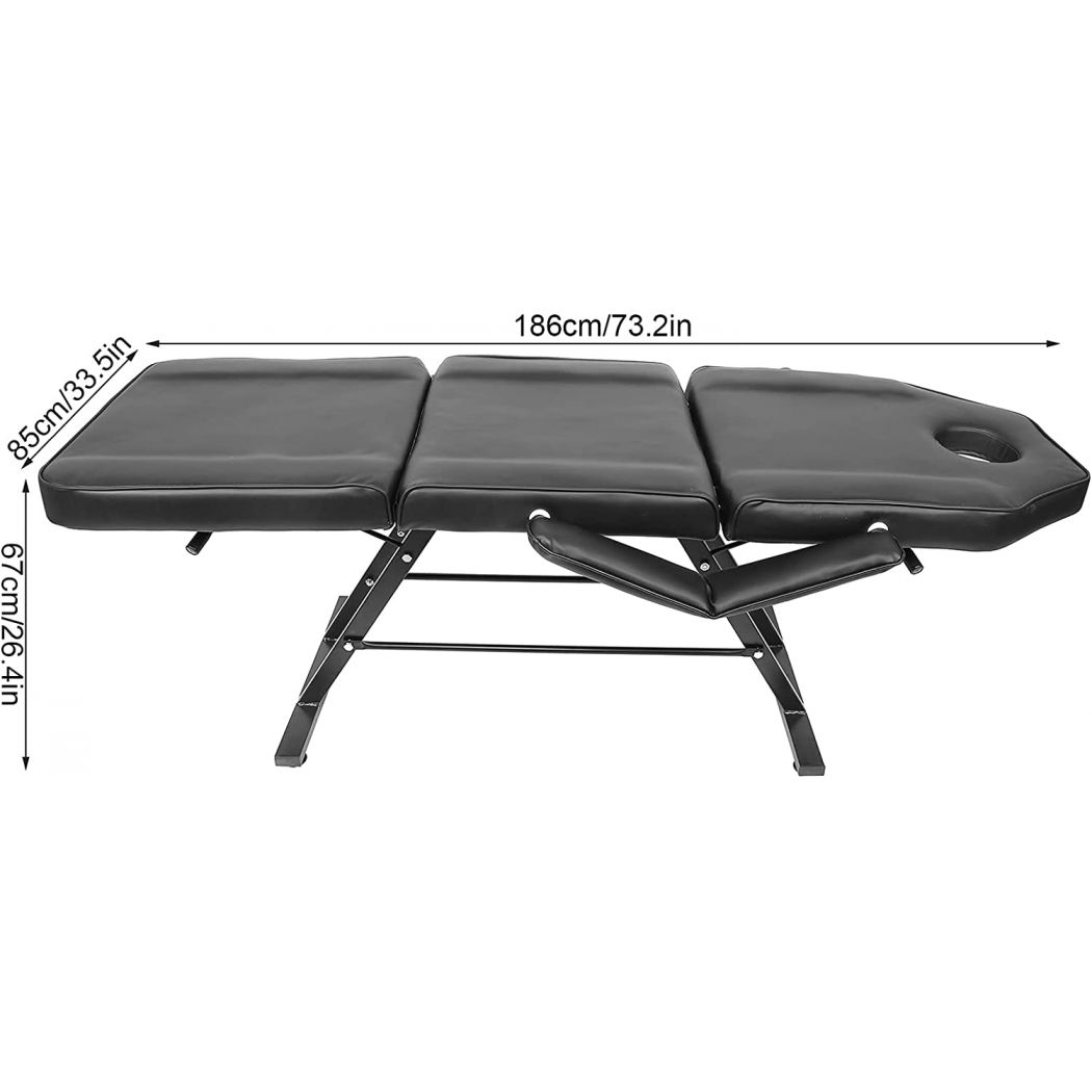 Beauty Salon Professional Folding Adjustable Facial Massage Bed 